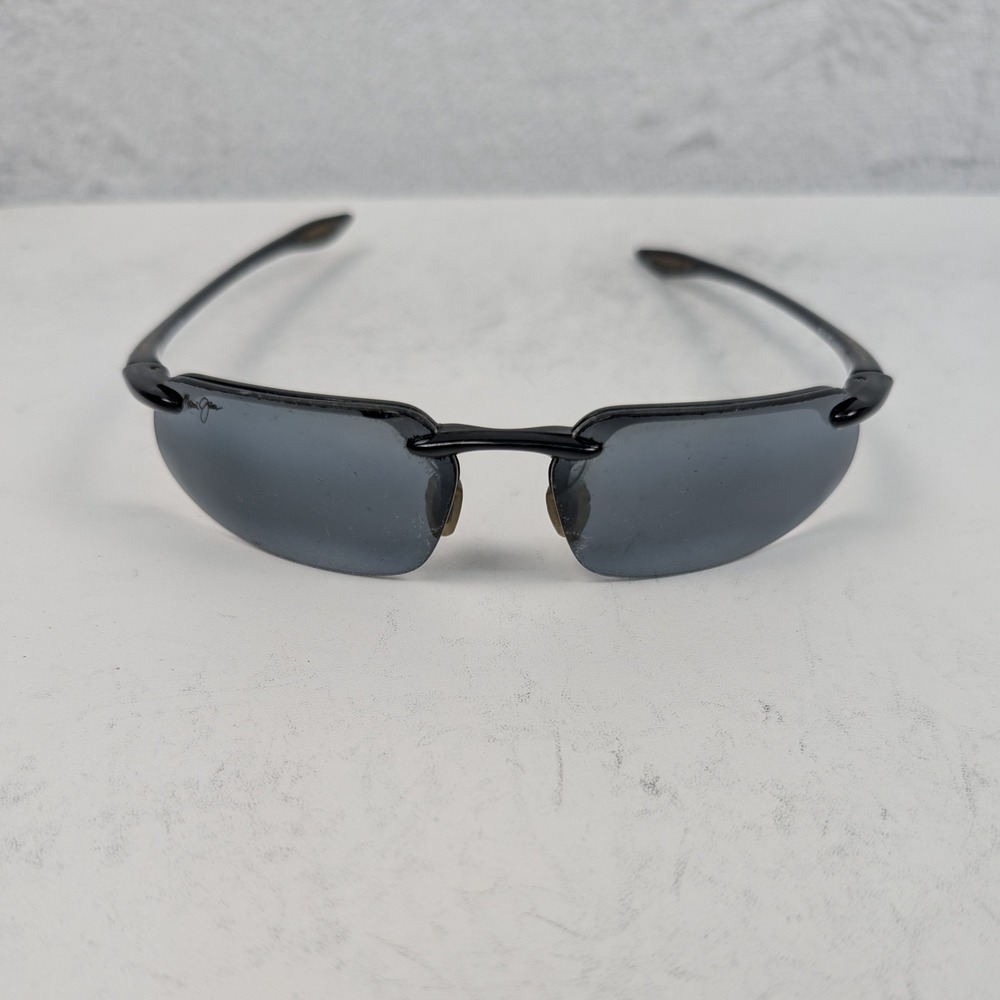 Maui Jim Sunglasses Kanaha MJ 409 02 Black Frame Only Black Lens Polarized JAPAN